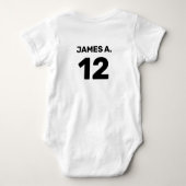 Maßgeschneidertes niedliches Weiß (Vorder- und Rüc Baby Strampler (Rückseite)