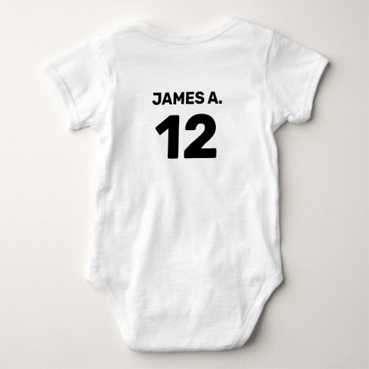 Maßgeschneidertes niedliches Weiß (Vorder- und Rüc Baby Strampler (Rückseite)