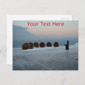 Maßgeschneidertes Nordkap, Norwegen Postkarte (Vorne/Hinten)