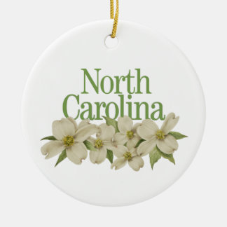 Maßgeschneidertes North Carolina Ornament mit Dogw