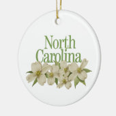 Maßgeschneidertes North Carolina Ornament mit Dogw (Links)