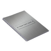 Maßgeschneidertes Notebook für MetallLook Notizblock (Rechte Seite)