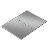 Maßgeschneidertes Notebook für MetallLook Notizblock (Linke Seite)