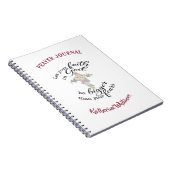 Maßgeschneidertes Notebook mit Blumenkreuz Notizblock (Rechte Seite)