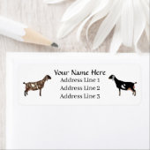 Maßgeschneidertes Nubian Dairy Goat Rücksendesiege (Insitu)