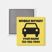 Maßgeschneidertes öffentliches Mobilautosymbol für Magnet (Vorderseite/Rückseite)