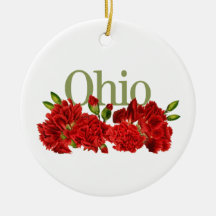 Maßgeschneidertes Ohio Ornament mit Nelken