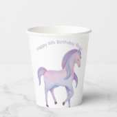 Maßgeschneidertes Pastellpony Pappbecher (Rückseite)