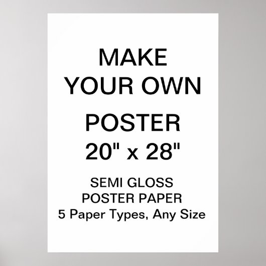 Maßgeschneidertes Personalisiert 20" x 28" Semi Gl Poster (Vorne)