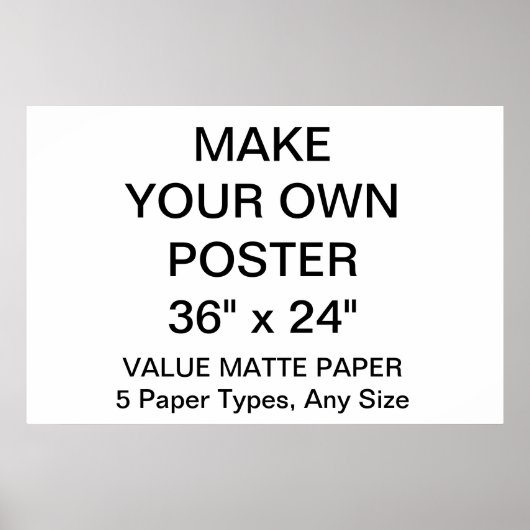 Maßgeschneidertes Personalisiert 36" x 24" Matte-P Poster (Vorne)