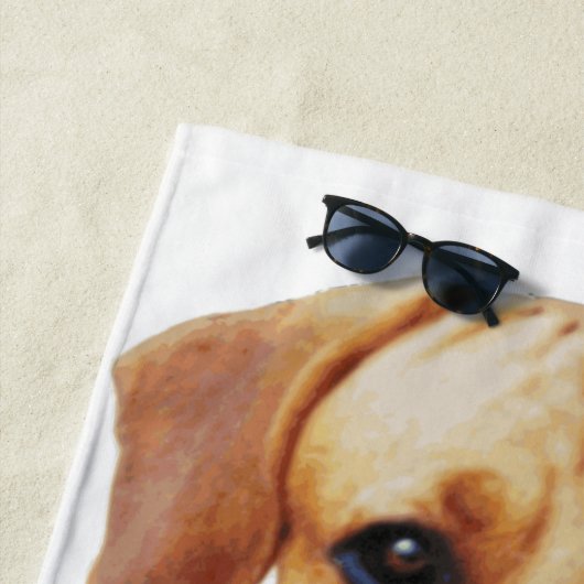 Maßgeschneidertes Personalisiert Hundetuch Strandtuch (Beispiel)