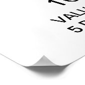 Maßgeschneidertes, Personalisiertes, 16 Zoll x 12  Poster (Ecke)