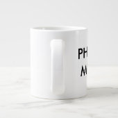 Maßgeschneidertes Personalisiertes Foto Großer Tas Jumbo-Tasse (Rückseite)