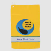 Maßgeschneidertes Personalisiertes Golfhandtuch mi (Vorderseite)