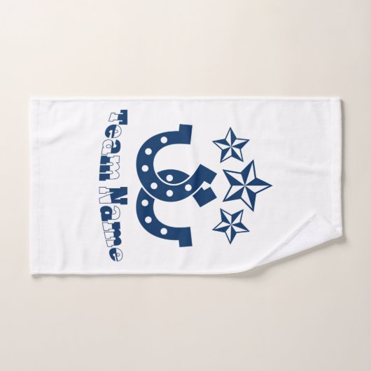 Maßgeschneidertes Personalisiertes Hufeisenhandtuc Handtuch (Handtuch)