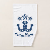 Maßgeschneidertes Personalisiertes Hufeisenhandtuc Handtuch (Handtuch)