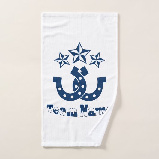 Maßgeschneidertes Personalisiertes Hufeisenhandtuc Handtuch (Handtuch)