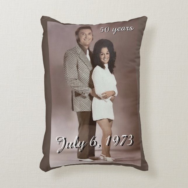 Maßgeschneidertes Polyester Akzent Kissen 16" x 12 (Vorderseite(Vertikal))