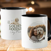Maßgeschneidertes Portrait Dog Mama Golden Doodle Tasse