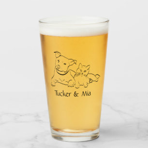 Maßgeschneidertes Portrait Glas Cup Ice Kaffee Gla