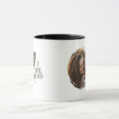 Maßgeschneidertes Portrait Hunde Mama Miniaturansi Tasse (Zentrum)