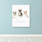 Maßgeschneidertes Portrait Leinwanddruck (Insitu (Holzboden))