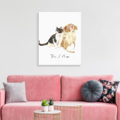 Maßgeschneidertes Portrait Leinwanddruck (Insitu (Wohnzimmer))