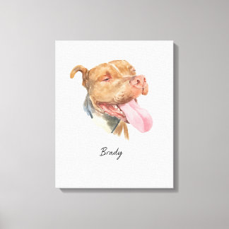 Maßgeschneidertes Portrait Wasserfarbe Leinwanddruck