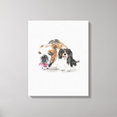 Maßgeschneidertes Portrait Wasserfarbe Leinwanddruck (Vorderseite)