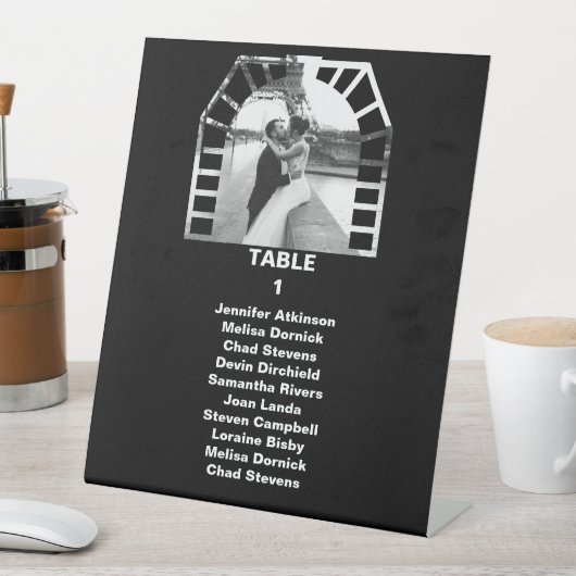 Maßgeschneidertes Poster-Zeichen für Hochzeitsfeie Sockelschild (In Situ)