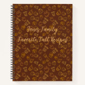 Maßgeschneidertes Pumpkins Gewürzbäckerbuch Notizblock (Vorderseite)