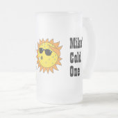 Maßgeschneidertes Rasenkalter Bier personalisieren Mattglas Bierglas (VorderseiteRechts)