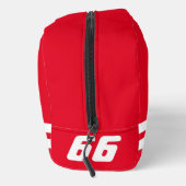 Maßgeschneidertes Red Auto Racing Sporttoiletasche Waschbeutel (Rechts)