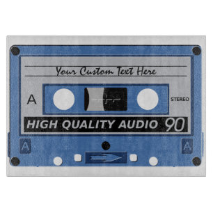 Maßgeschneidertes Retro Casette Tape-Schneidbrett Schneidebrett