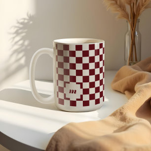 Maßgeschneidertes Retro-Muster für modernes Prüfmu Kaffeetasse