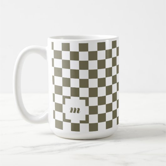 Maßgeschneidertes Retro-Muster für modernes Prüfmu Kaffeetasse (Links)