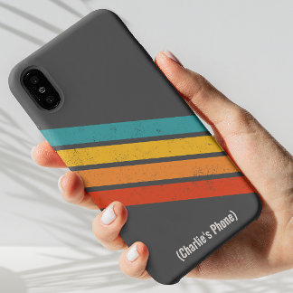 Maßgeschneidertes Retro Phone Case Minimalistische iPhone 12 Pro Hülle