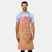 Maßgeschneidertes romantisches Daffodiemuster Schürze (Getragen)