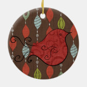 Maßgeschneidertes Rotbarsch-Keepake-Ornament Keramikornament (Hinten)