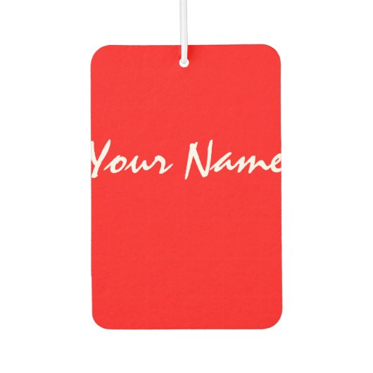 Maßgeschneidertes Rotes Herz Autolufterfrischer (Vorderseite)