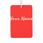 Maßgeschneidertes Rotes Herz Autolufterfrischer (Rückseite)