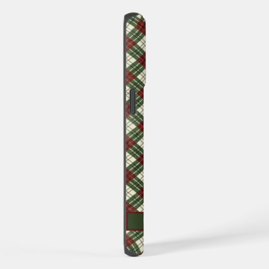 Maßgeschneidertes rotes, weißes Muster iPhone Hülle (Rechte Seite)