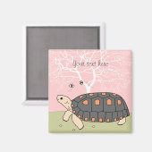 Maßgeschneidertes Rotfuß Tortoise Magnet (Vorderseite/Rückseite)