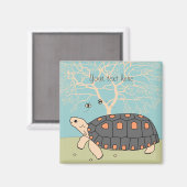 Maßgeschneidertes Rotfuß Tortoise Magnet (Vorderseite/Rückseite)