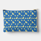 Maßgeschneidertes Rubber Duck Muster Blue Zipper Zubehörtasche (Rückseite)