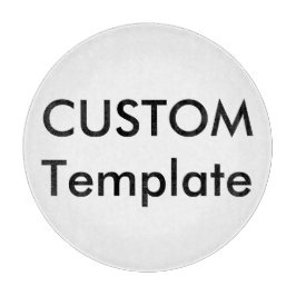 Maßgeschneidertes Rundglas-Schneidbrett 12" Schneidebrett