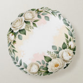 Maßgeschneidertes Rundkissen Rundes Kissen (Rückseite)