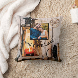 Maßgeschneidertes rustikales Bauernhaus Laternenla Kissen