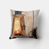 Maßgeschneidertes rustikales Bauernhaus Laternenla Kissen (Rückseite)