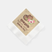 Maßgeschneidertes Rustikales Blumencowgirl Serviette (Ecke)